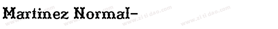 Martinez Normal字体转换
